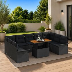 Efficient and Bold 10-Piece Outdoor Sofa Set