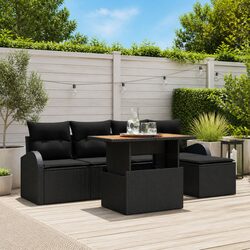 Concise 6-Piece Outdoor Sofa Set for Relaxation