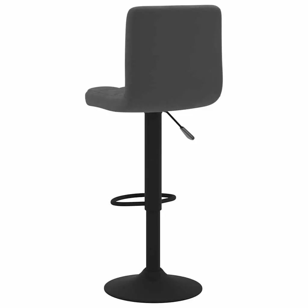 Bar Stools Black Velvet 2 Piece Swivel Counter Height Adjustable Chrome Base