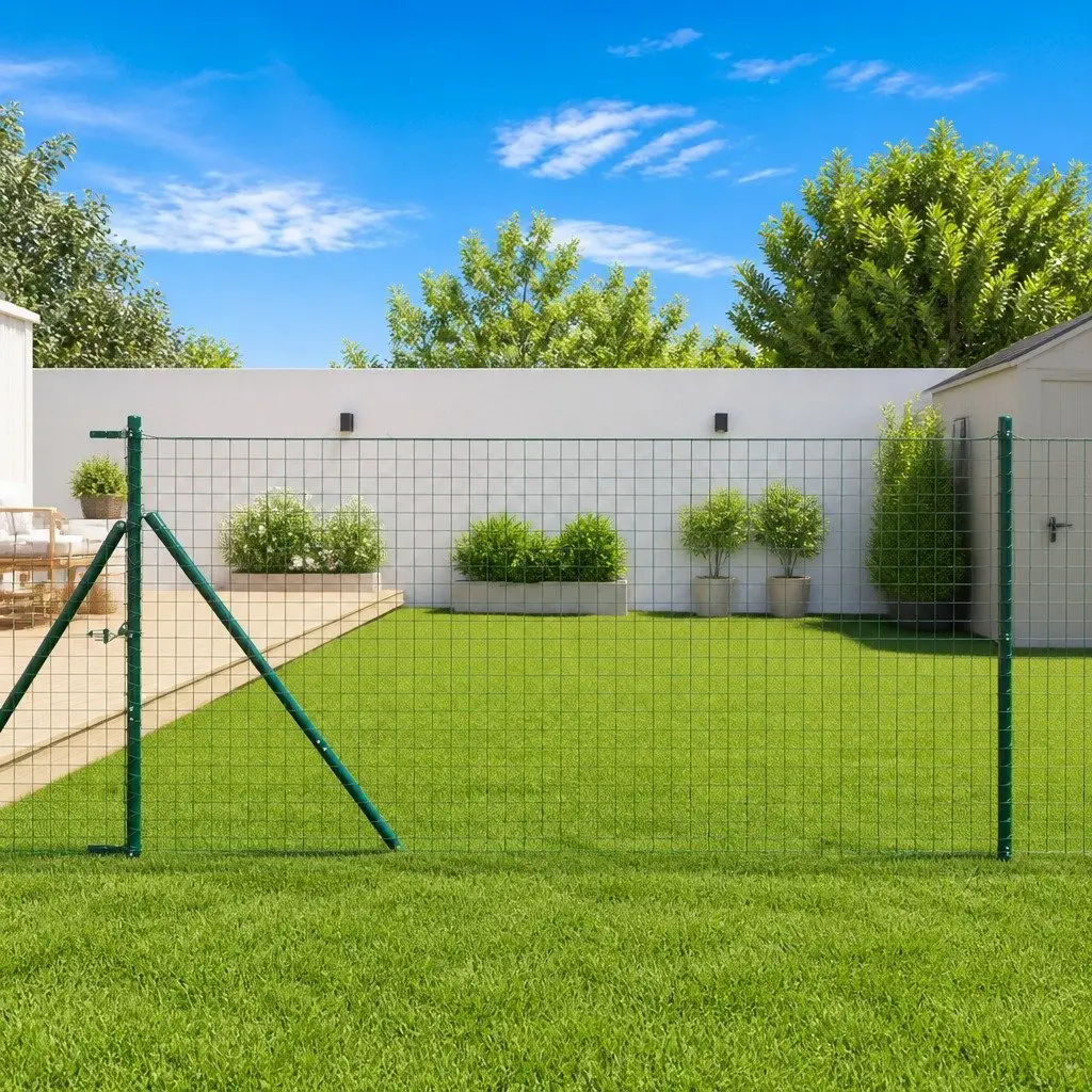 26 pcs Green Steel Embedded Fence Posts