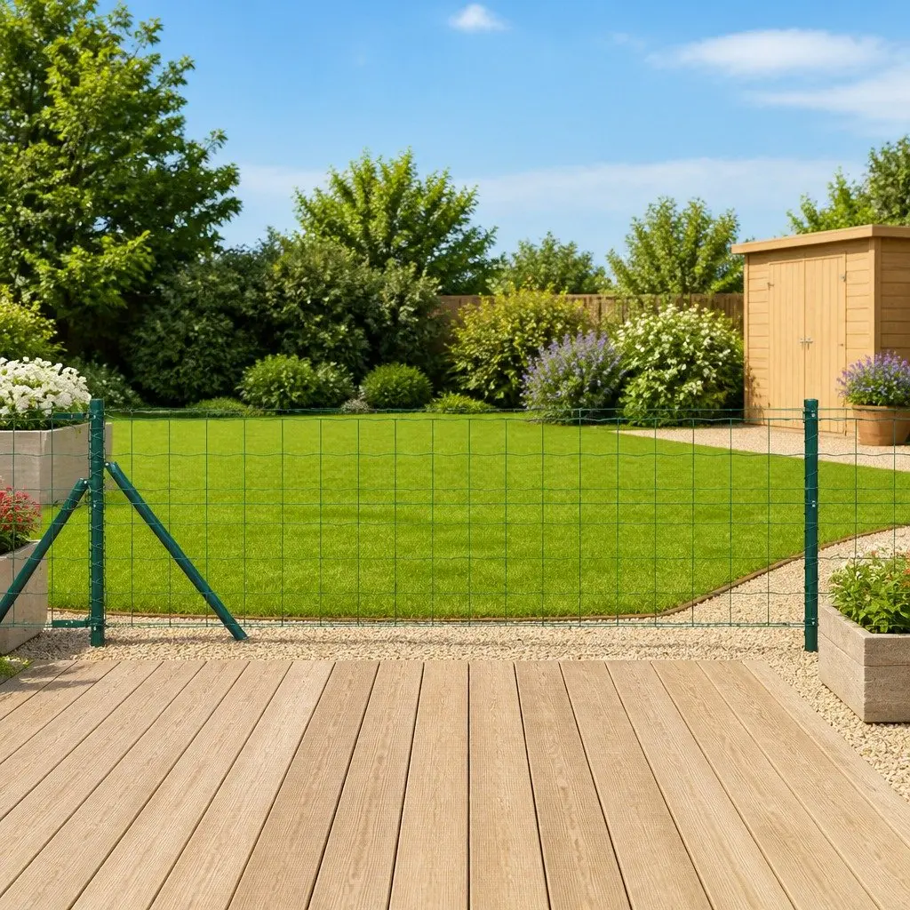 10 x 0.8m Green Fence Panel Set
