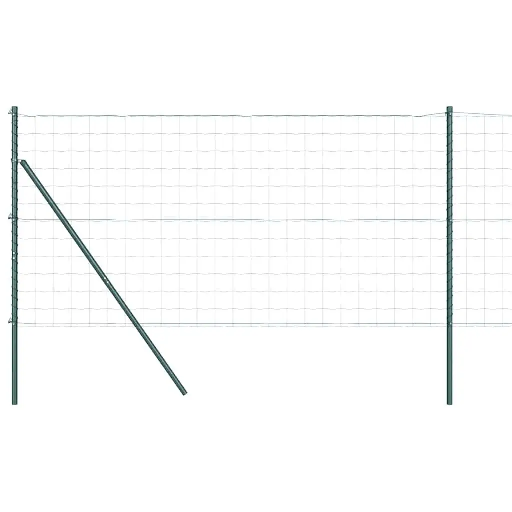 Outdoor Fence Panel Green Mesh PVC-Coated Steel Ground Fix Barrier Enclosure