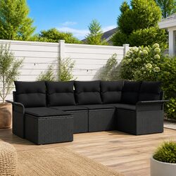 Compact and Stylish 6-Piece Outdoor Sofa Set