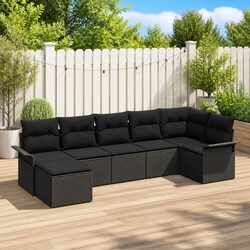 Compact and Stylish 7-Piece Garden Sofa Set