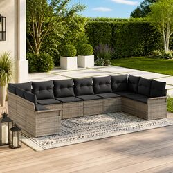 10-Piece Outdoor Modular Sofa Set for Easy Setup