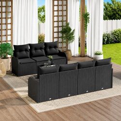 Efficient 8 Piece Modular Garden Sofa Set