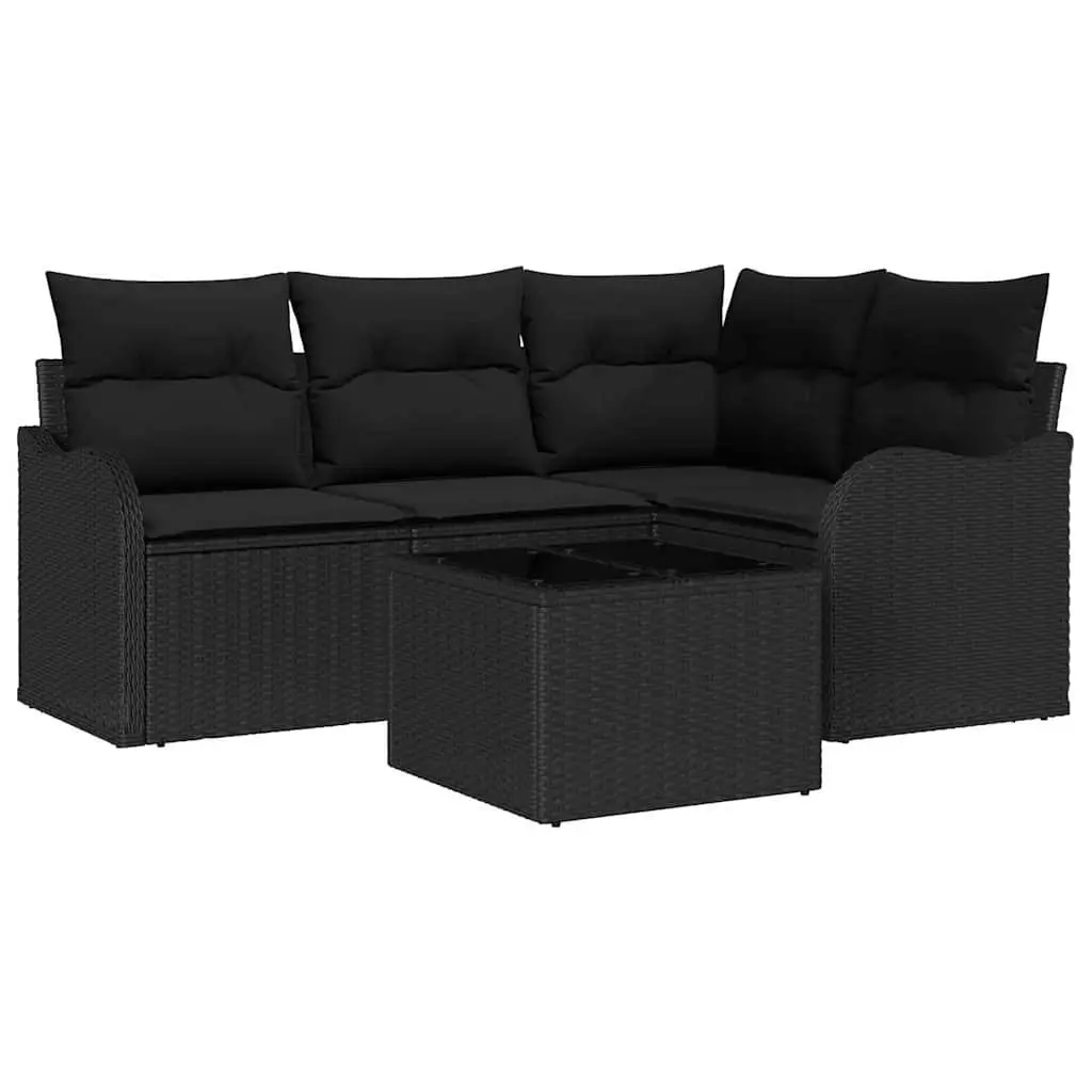 Outdoor Garden Sofa Set 5 Piece Modular Lounge Furniture with Storage