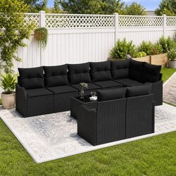 Compact and Stylish 9-Piece Outdoor Sofa Set