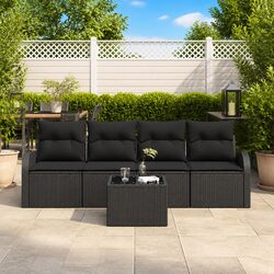 Compact Modular Outdoor Sofa Set – 5 Pieces