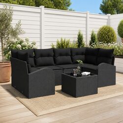 Concise 7-Piece Modular Outdoor Sofa Set