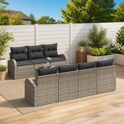 8-Piece Modular Outdoor Sofa Set - Compact and Chic