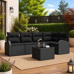 Compact and Stylish 6-Piece Garden Sofa Set