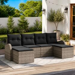 Efficient 6-Piece Outdoor Sofa Set: Modular and Stylish