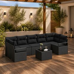 Compact and Modern 8-Piece Outdoor Sofa Set