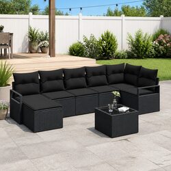 Compact and Stylish 8-Piece Outdoor Sofa Set