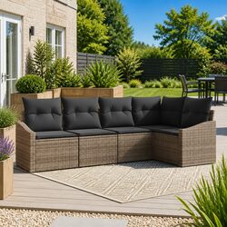 Compact and Stylish 5 Piece Outdoor Sofa Set