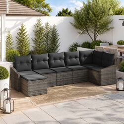 Compact and Stylish 7-Piece Outdoor Sofa Set