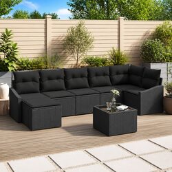 8-Piece Garden Sofa Set: Durable and Easy to Arrange
