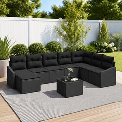 8-Piece Modular Garden Sofa Set for Relaxation