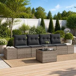 Concise 5-Piece Outdoor Garden Sofa Set