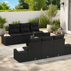 Compact and Stylish 8-Piece Outdoor Sofa Set