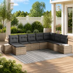 8-Piece Garden Sofa Set — Stylish and Modular