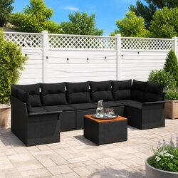 Compact and Reliable 8-Piece Garden Sofa Set