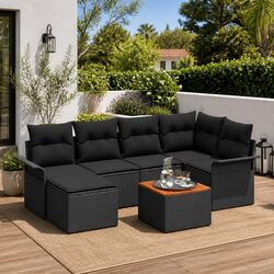 Compact 7-Piece Outdoor Sofa Set – Quality and Design