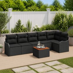 Your Outdoor Retreat: 7-Piece Modular Sofa Set