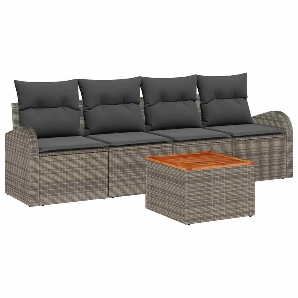 5-Piece Modular Garden Sofa Set for Outdoor Comfort