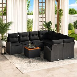 Compact and Versatile 9-Piece Outdoor Sofa Set