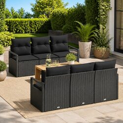 7-Piece Outdoor Sofa Set with Built-in Storage
