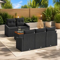 Compact and Versatile 6-Piece Outdoor Sofa Set