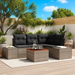 5-Piece Outdoor Garden Sofa Set with Storage—Compact Comfort