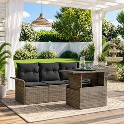 Compact Modular Garden Sofa Set for Outdoor Fun