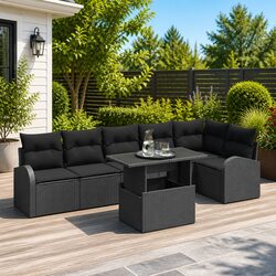 7-Piece Modular Outdoor Sofa Set - Compact and Stylish