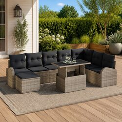 Relax in Style with Our 9-Piece Garden Sofa Set