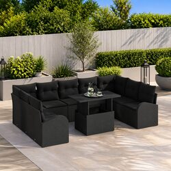 Compact and Stylish 10 Piece Patio Sofa Set