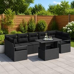 8-Piece Modular Garden Sofa Set - Stylish and Durable