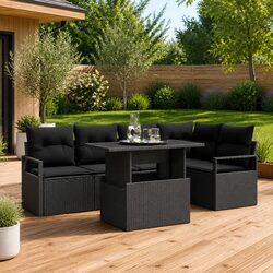 Compact and Stylish Garden Sofa Set - 6-Piece Design