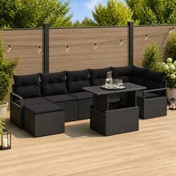 Concise 8-Piece Modular Garden Sofa Set
