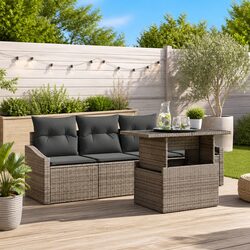 Concise 5-Piece Modular Outdoor Sofa Set Overview