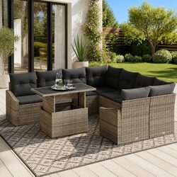 9-Piece Modular Sofa Set: Comfort Meets Style for Outdoors
