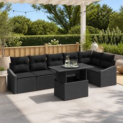 Compact Yet Comfortable 7-Piece Outdoor Sofa Set