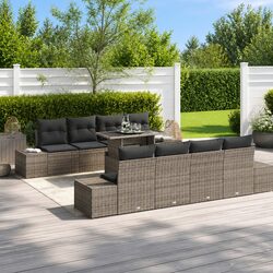 9-Piece Outdoor Sofa Set: Simple and Effective