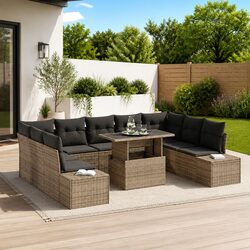 10-Piece Garden Sofa Set: Durable and Functional