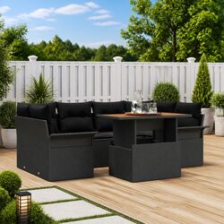 Compact and Stylish 7-Piece Sofa Set for Outdoors