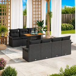 Compact and Functional 8-Piece Garden Sofa Set