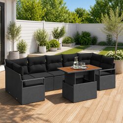 Compact 8-Piece Outdoor Sofa Set with Modern Design