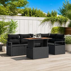 Concise 6-Piece Modular Garden Sofa Set